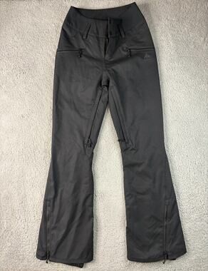 Burton Marcy High-Waisted Stretch Snow Pant Women's Size XS Black Zipped Vents